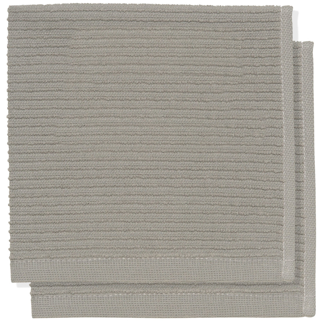 DANICA SET OF 2 RIPPLE DISHCLOTH LONDON GREY