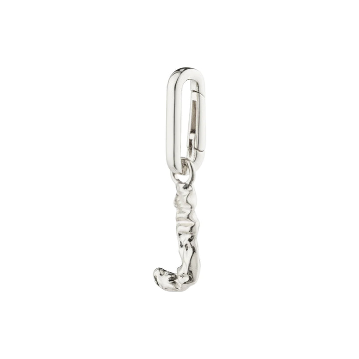 Pilgrim Charm Recycled Pendant J "Silver"