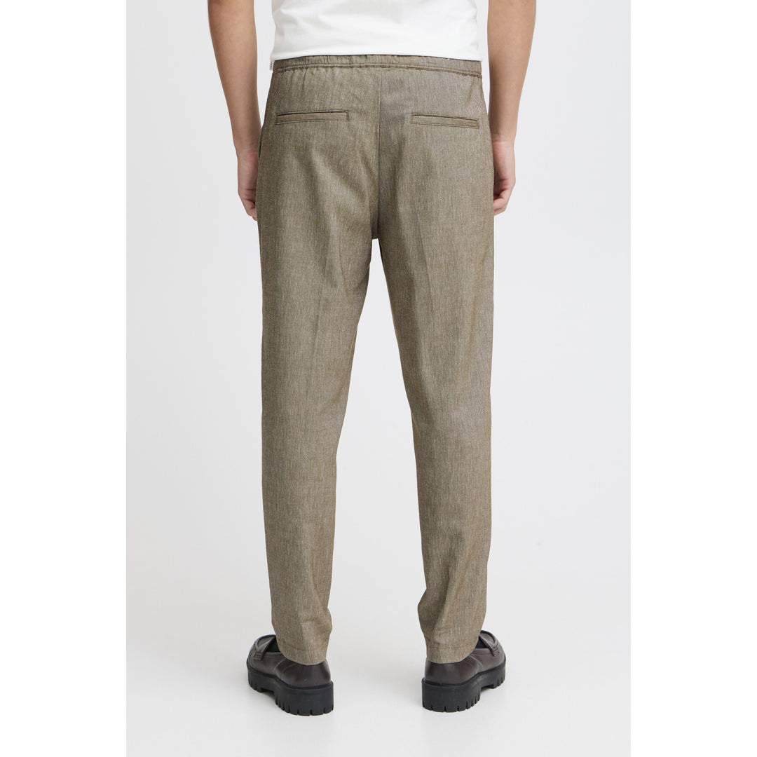 CFPILOU DRAWSTRING LINEN MIX PANTS "KANGAROO"