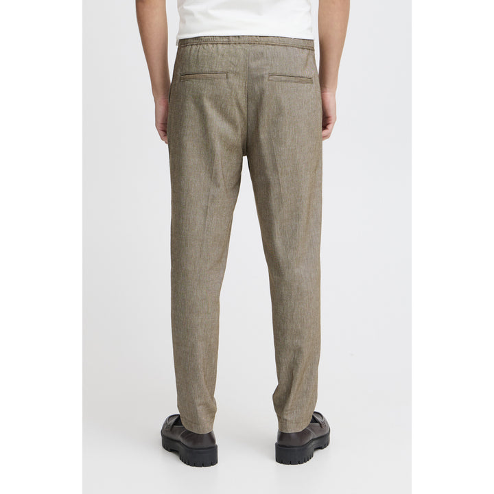 CFPILOU DRAWSTRING LINEN MIX PANTS "KANGAROO"