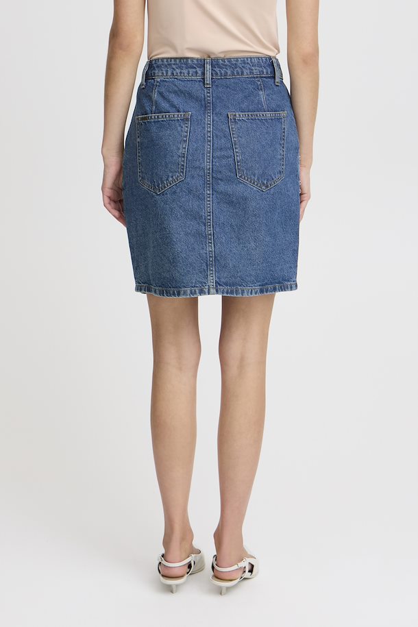 B.YOUNG KAPUCA SKIRT - MID BLUE DENIM
