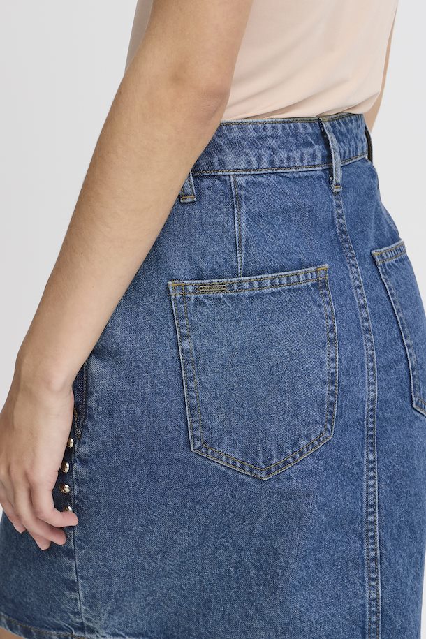 B.YOUNG KAPUCA SKIRT - MID BLUE DENIM