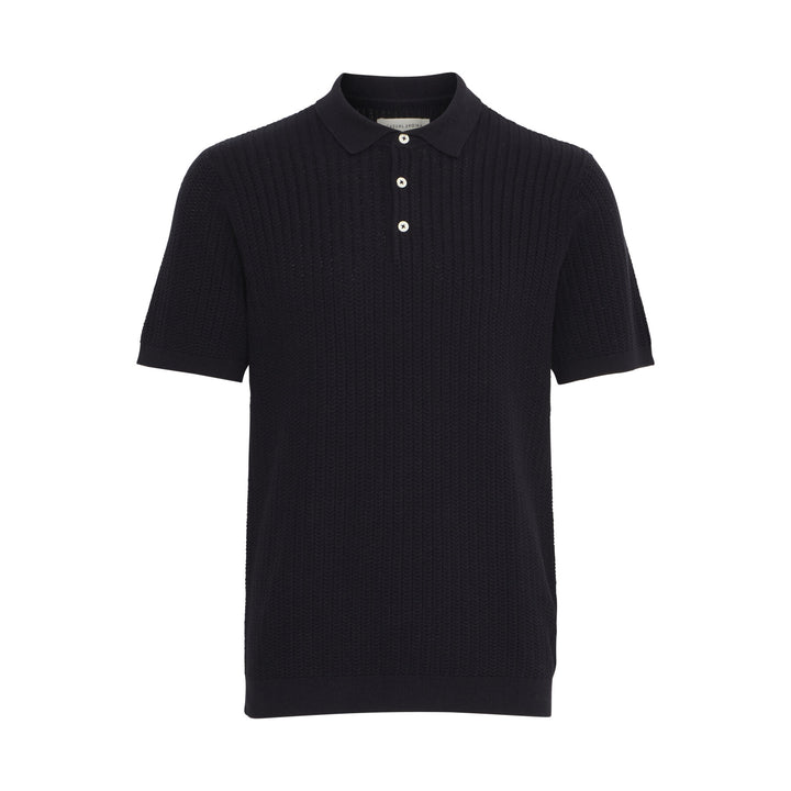 CFKARL STRUCTURED KNIT POLO "DARK NAVY"
