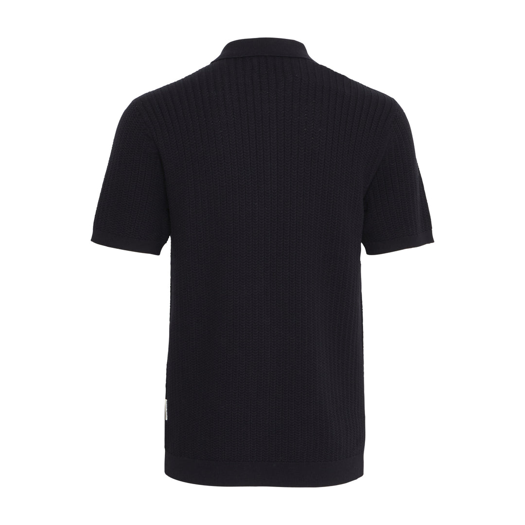 CFKARL STRUCTURED KNIT POLO "DARK NAVY"