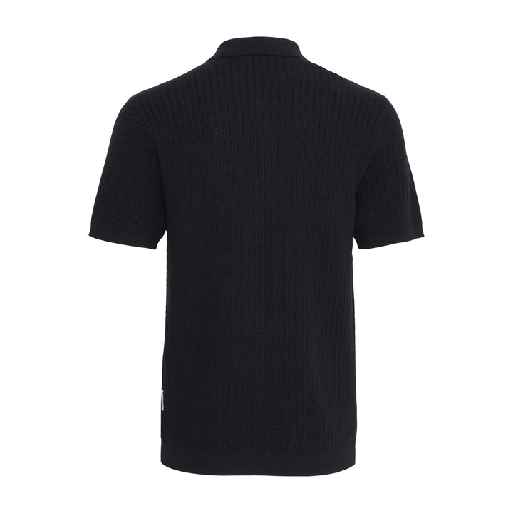 CFKARL STRUCTURED KNIT POLO "DARK NAVY"