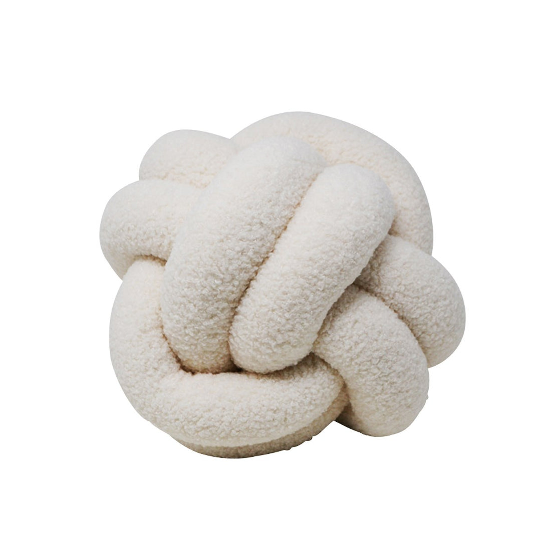 KNOT CUSHION SOFT WHITE 25CM