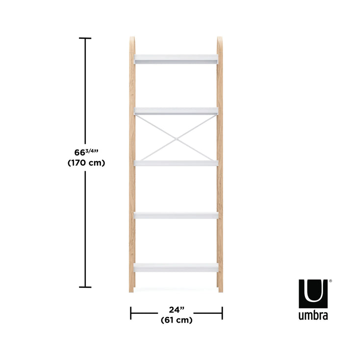 Umbra Bellwood Five Tier Shelf White