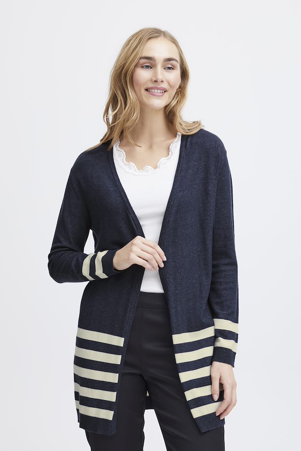 FRMELANI CARDIGAN "Navy Blazer Mix"