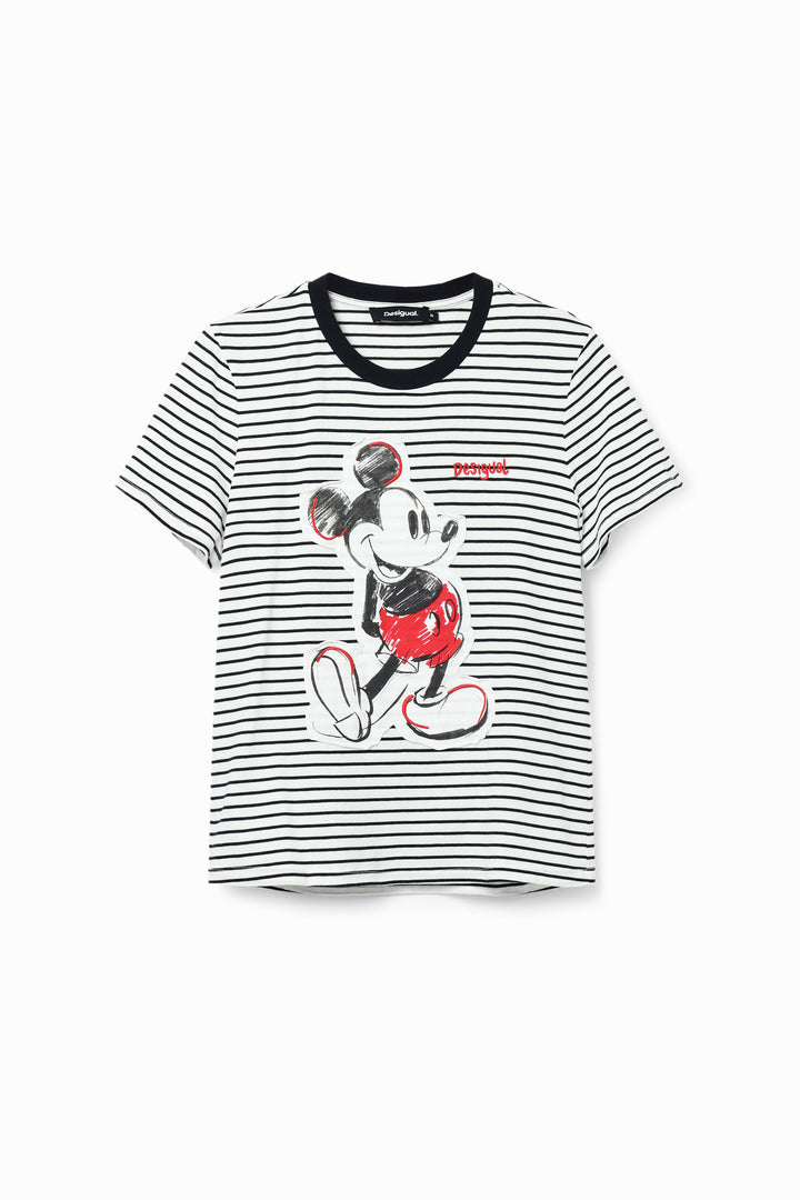 Desigual - Striped Mickey Mouse T-shirt