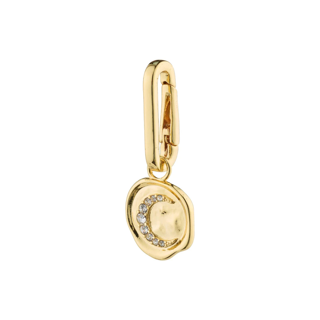 CHARM Recycled Moon Pendant "Gold"