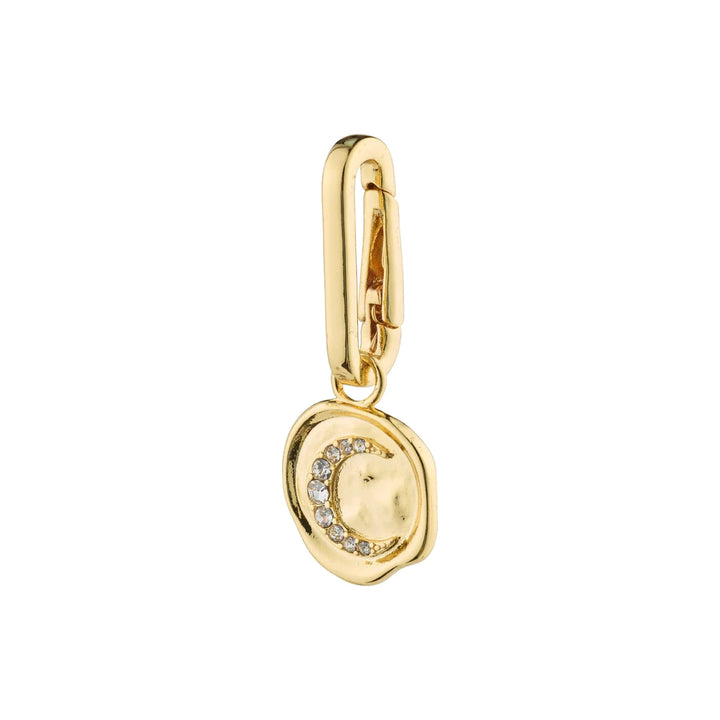 CHARM Recycled Moon Pendant "Gold"