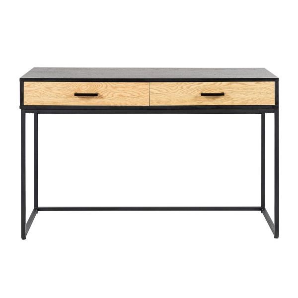Elite Living Amster Desk Black & Smokey Oak