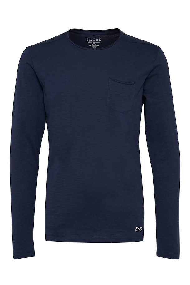 Blend Nicolai Long Sleeved Shirt Navy