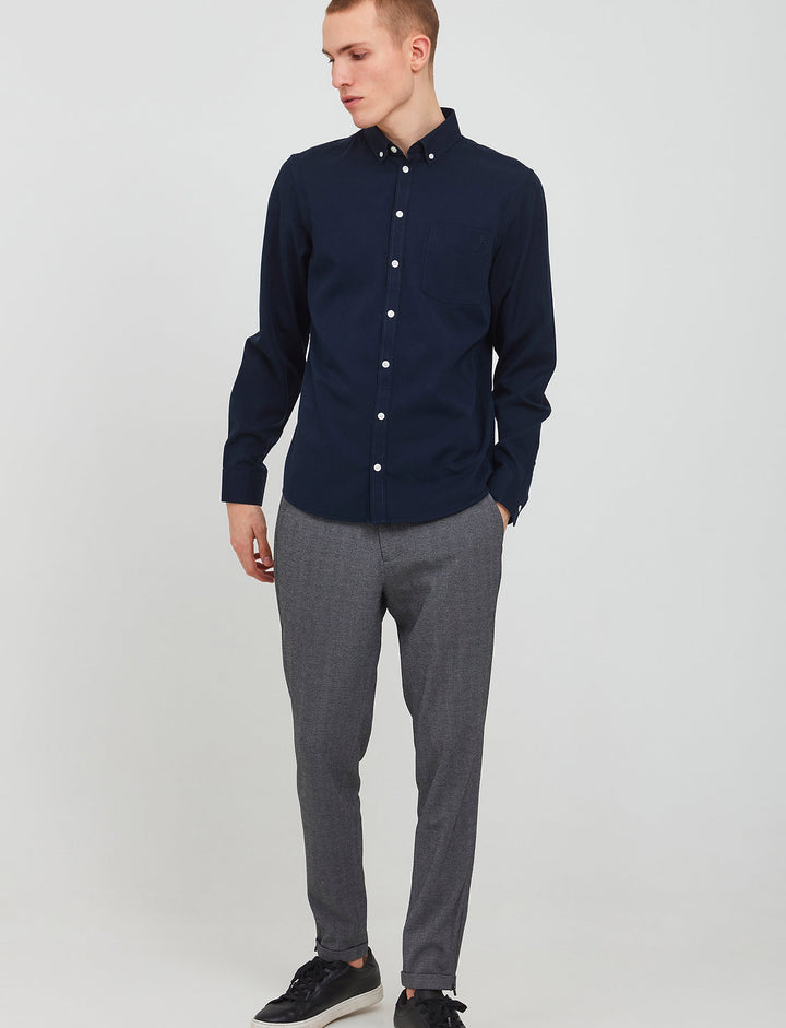 CFANTON BD LS LYOCELL SHIRT "NAVY BLAZER"