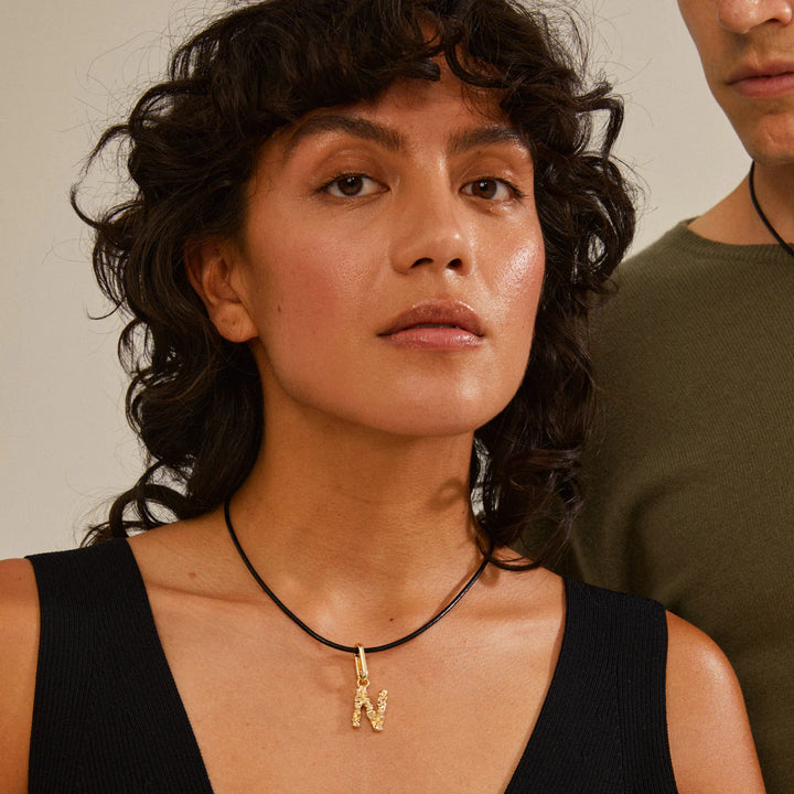 Pilgrim Charm  Recycled Pendant N "Gold"