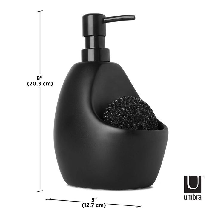 Umbra Joey Soap Pump And Scrubby - Black