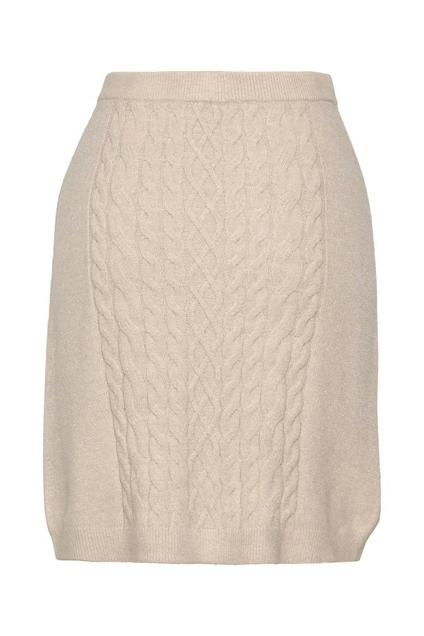 Cream Dela Knit Skirt