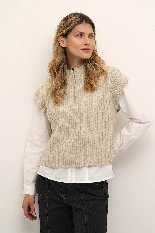 Cream Milja Knit Waistcoat