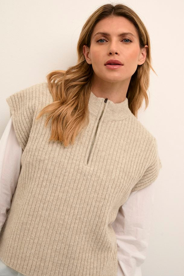 Cream Milja Knit Waistcoat