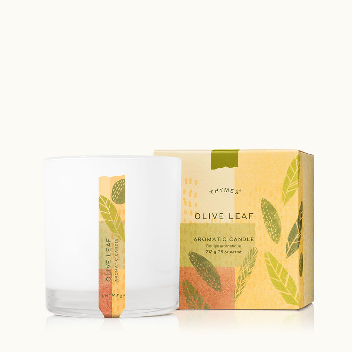 OLIVE LEAF POURED CANDLE
