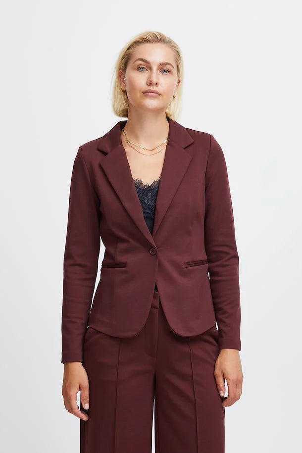 Veste Travail élégante Rétro Blazer Femme Dasongff - Style Rétro Deux Boutons, Manches Longues - Veste Bureau élégante Veste Costume élégante