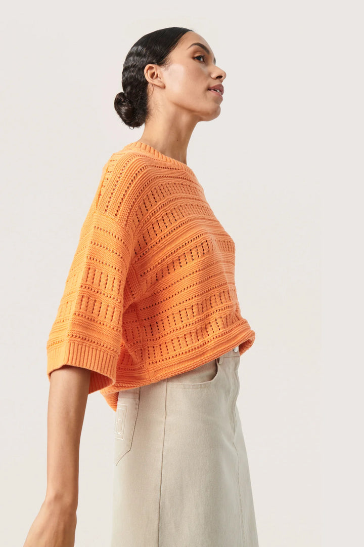 SLRAVA RINNA PULLOVER "Tangerine"
