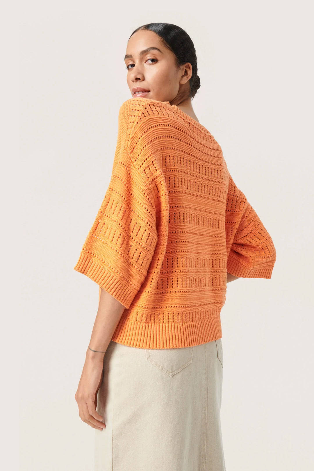 SLRAVA RINNA PULLOVER "Tangerine"
