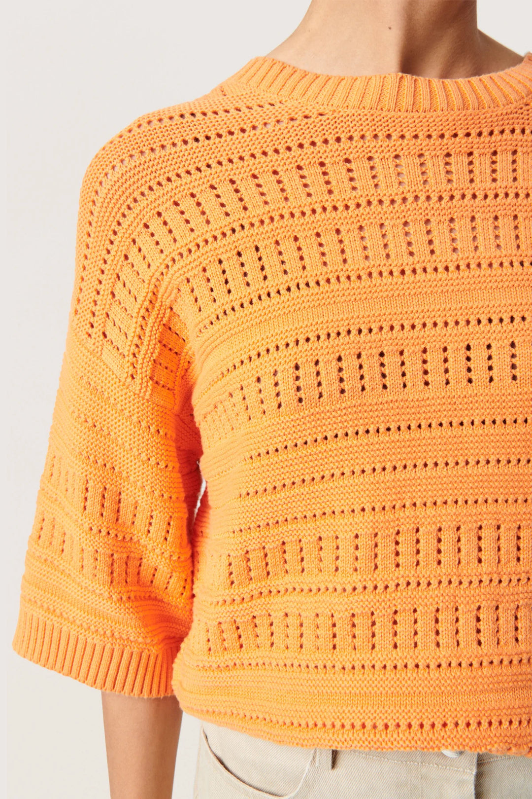 SLRAVA RINNA PULLOVER "Tangerine"