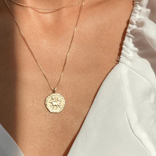 Sagittarius Horoscope Necklace "Gold"