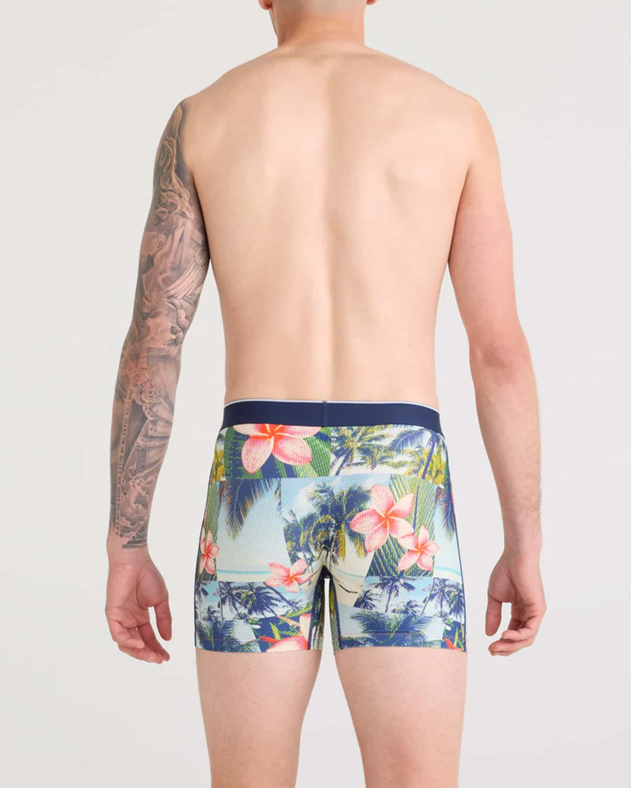 VOLT BREATHABLE MESH BOXER BRIEF 5" "HALFTONE TROPICS-MULTI"