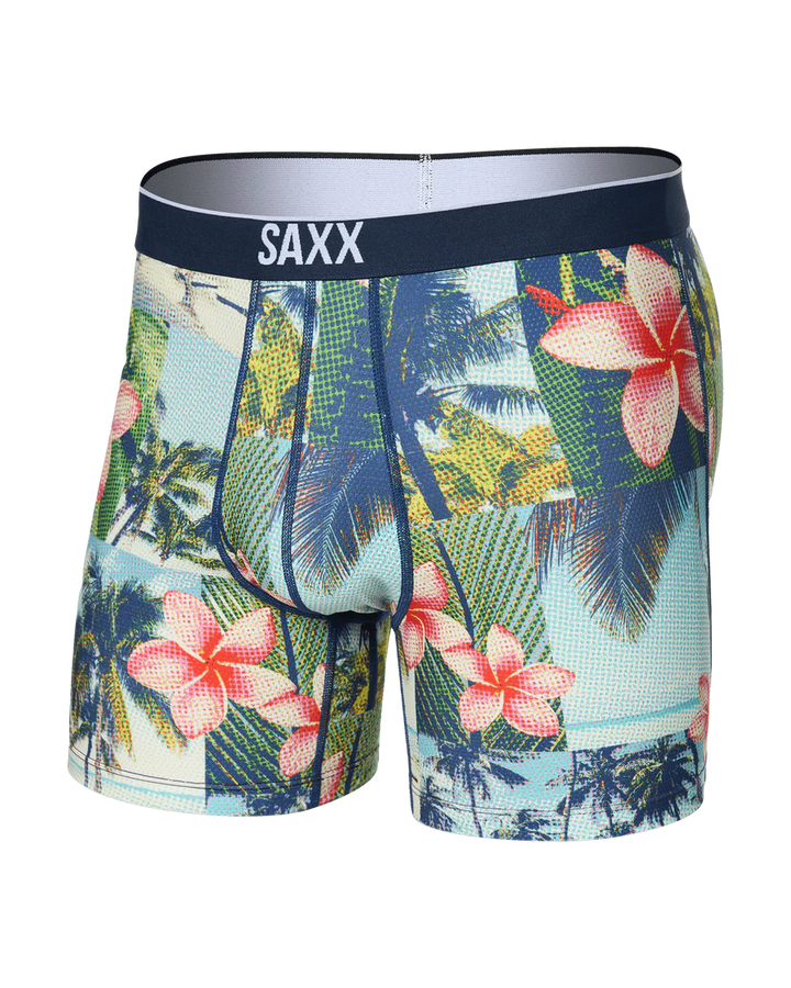 VOLT BREATHABLE MESH BOXER BRIEF 5" "HALFTONE TROPICS-MULTI"