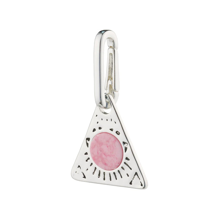 CHARM Recycled Triangle Pendant "Silver"