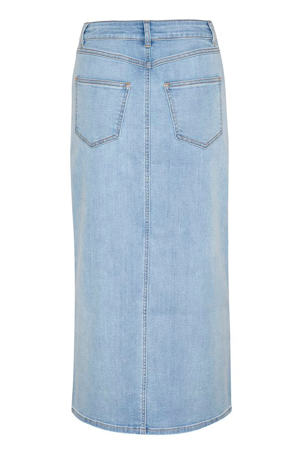KASINEM DENIM SKIRT "Light Blue Washed Denim"