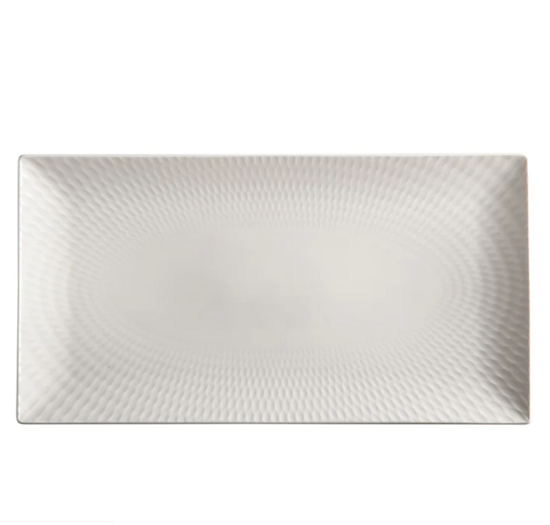Maxwell & Williams White Basics Diamonds Rectangular Platter 35x19cm