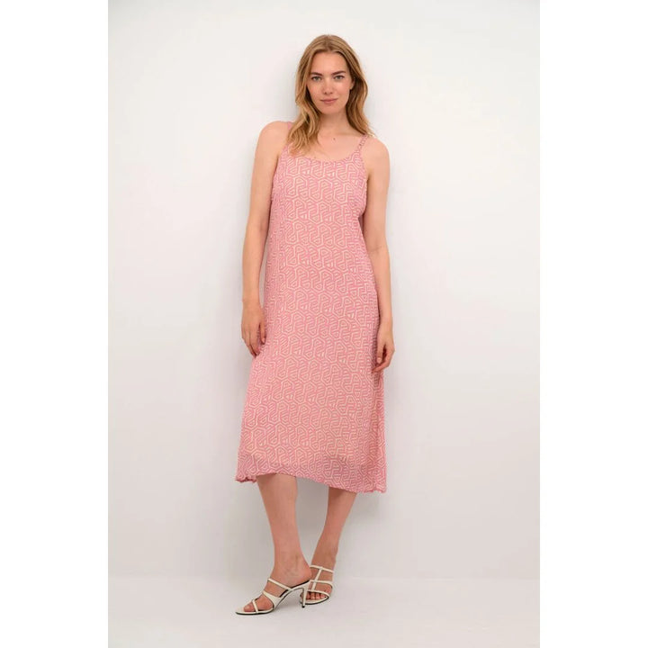 CRLINEA SLIP DRESS - KIM FIT "Geometric Print"