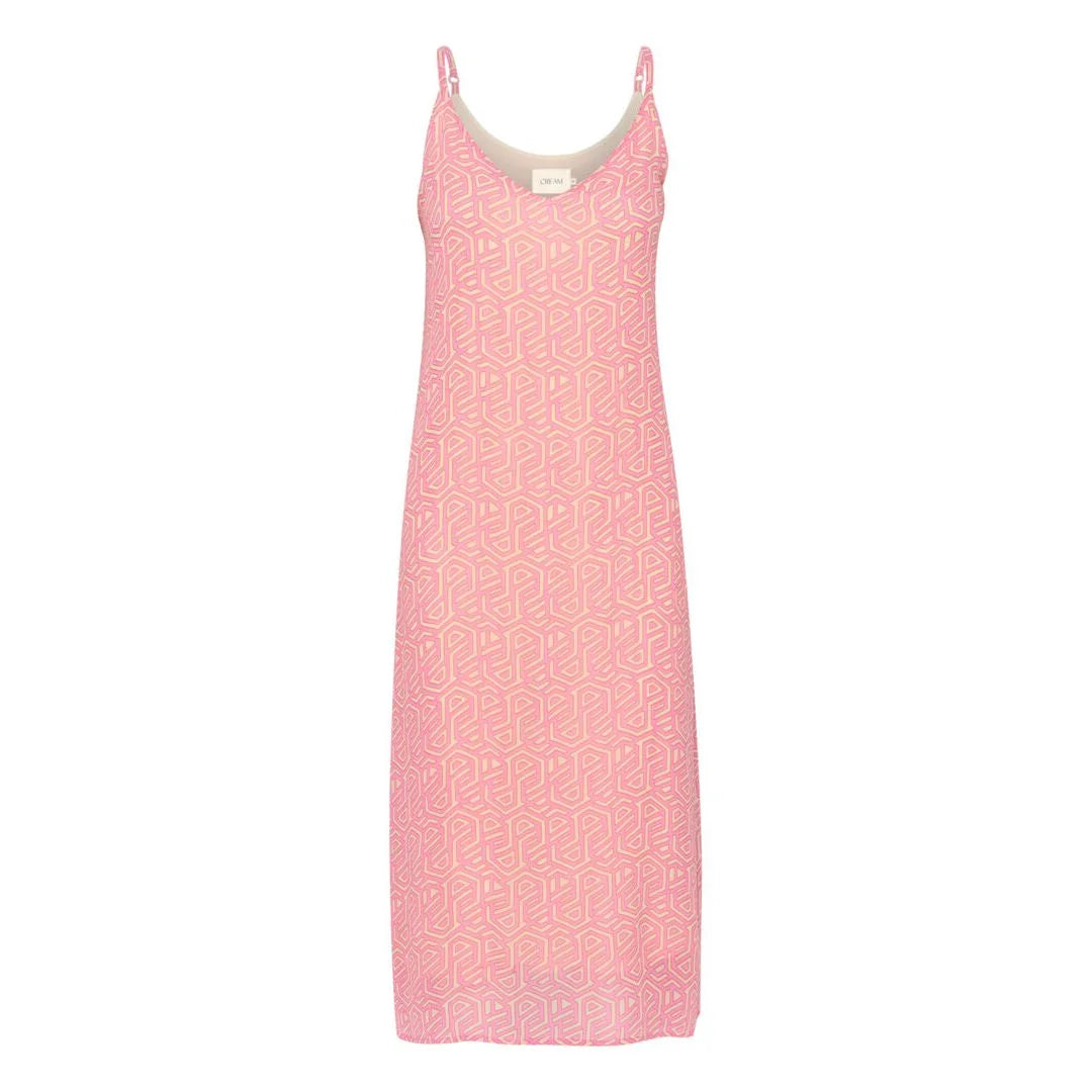 CRLINEA SLIP DRESS - KIM FIT "Geometric Print"