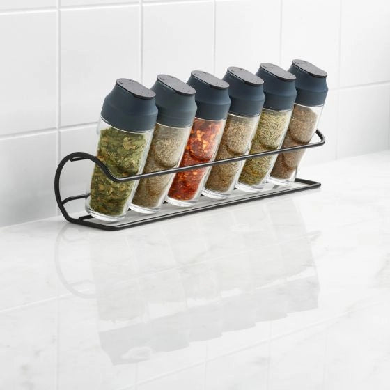 HORIZONTAL SPICE RACK FOR 6 BOTTLES