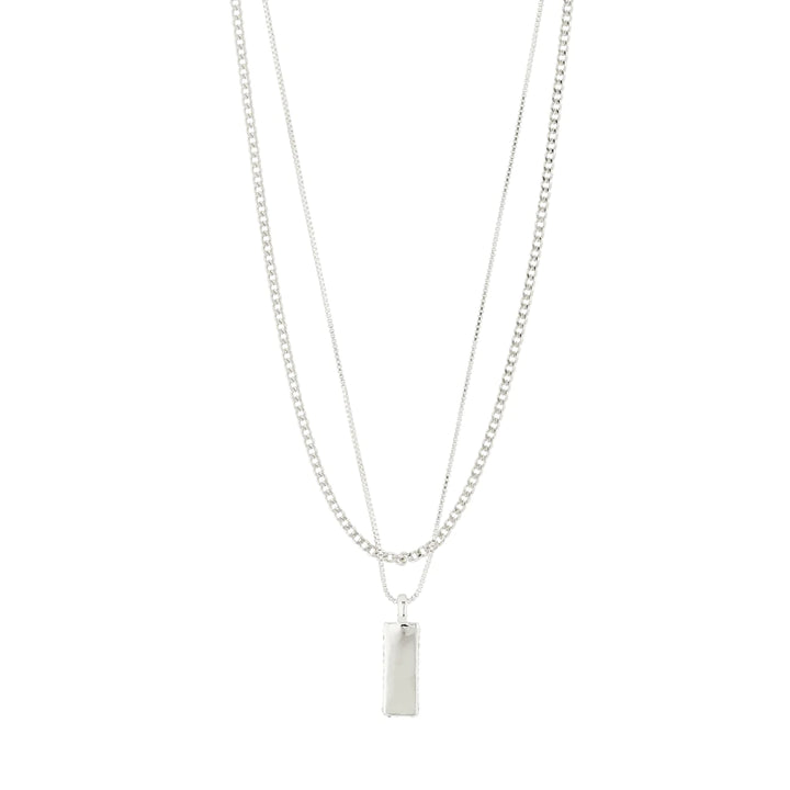 STAR Recycled Necklace 2-in-1 Set "Silver"