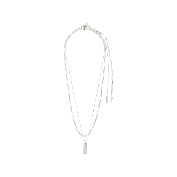 STAR Recycled Necklace 2-in-1 Set "Silver"
