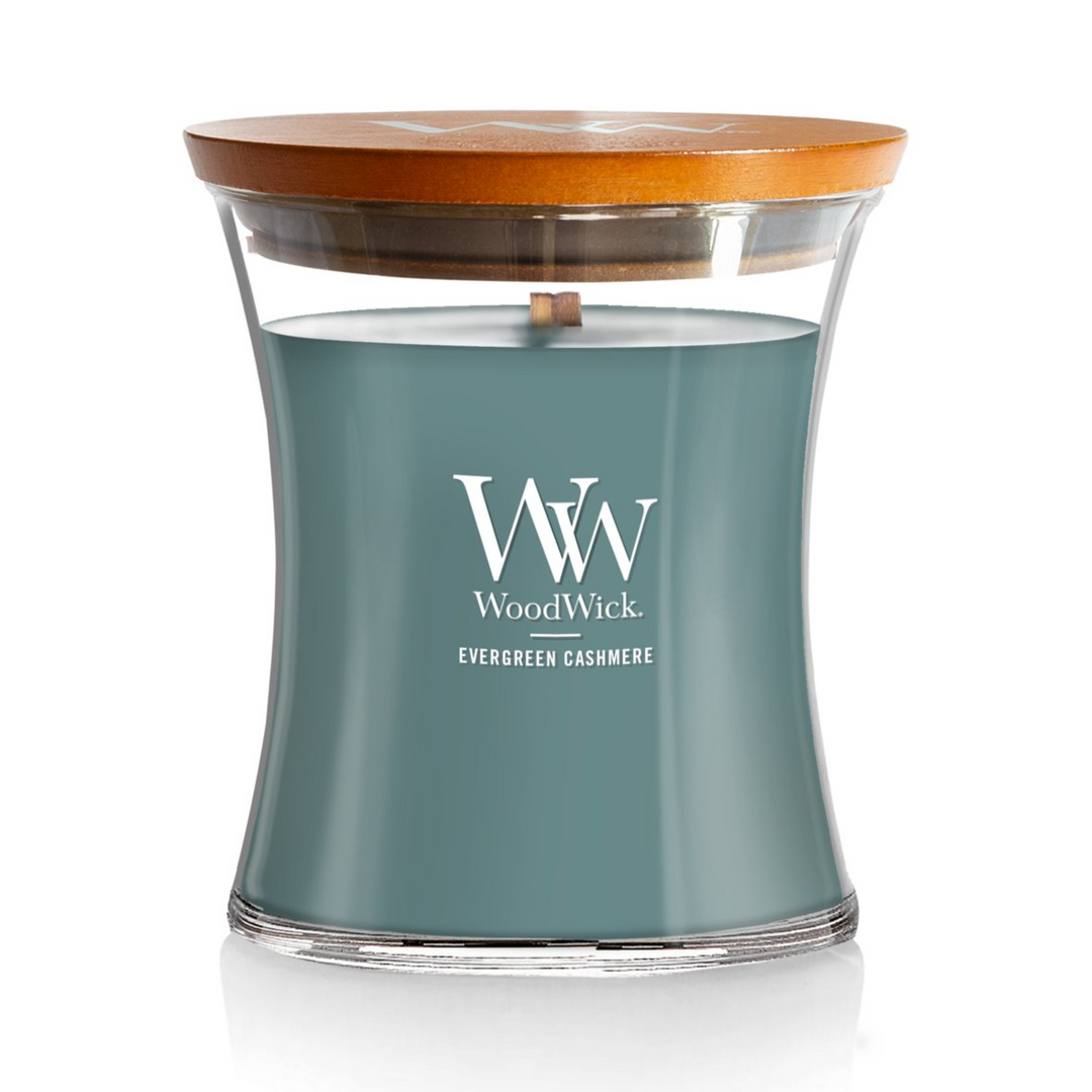 WoodWick Medium Candle - Evergreen Cashmere