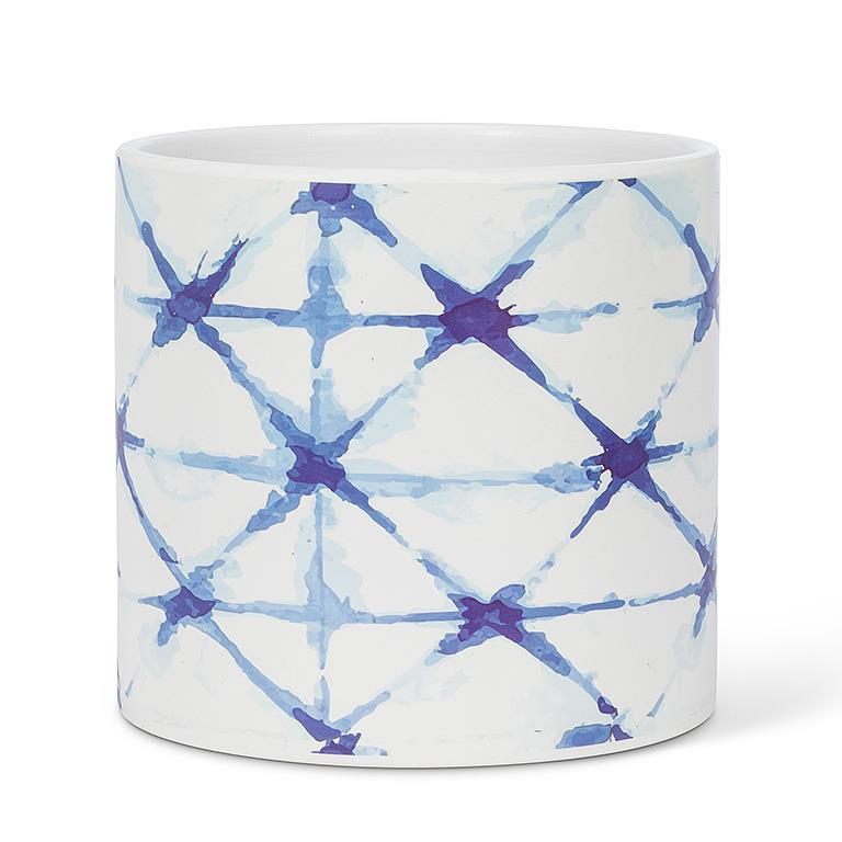LARGE SHIBORI TIE DYE PLANTER