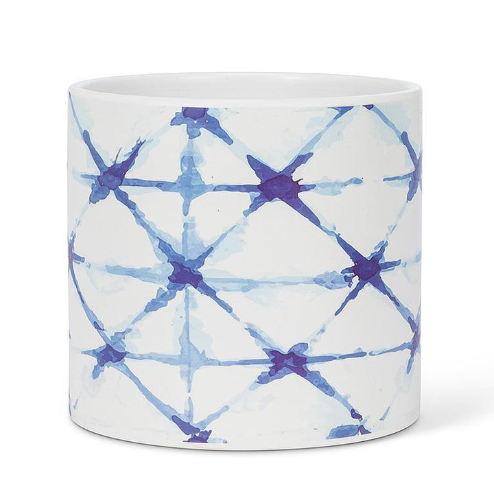 LARGE SHIBORI TIE DYE PLANTER