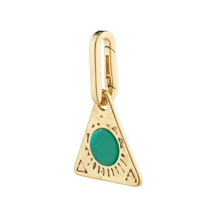 CHARM Recycled Triangle Pendant "Gold"