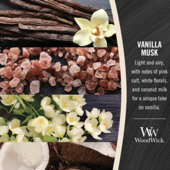 WoodWick Medium Candle - Vanilla Musk