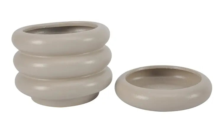 WAVA PLANTER LARGE - FLAT GREY