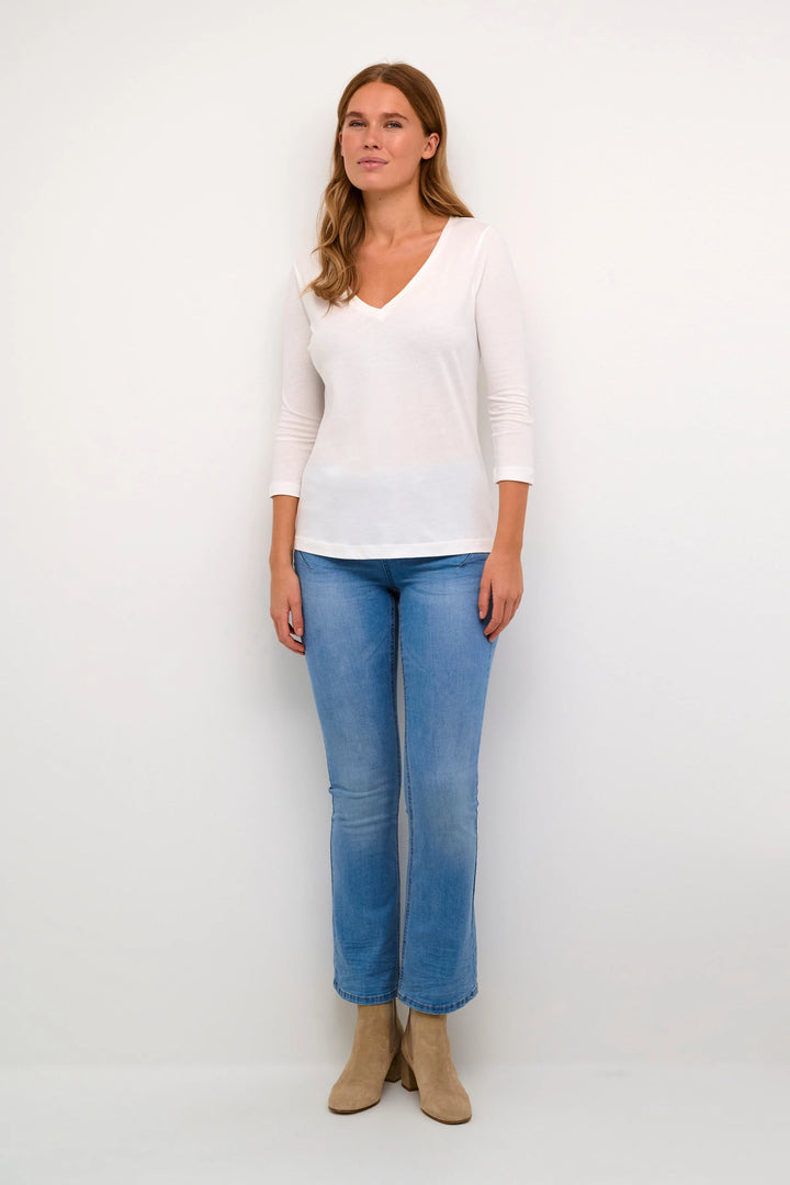 CRNAIA 3/4 SLEEVE SHIRT "Snow White"