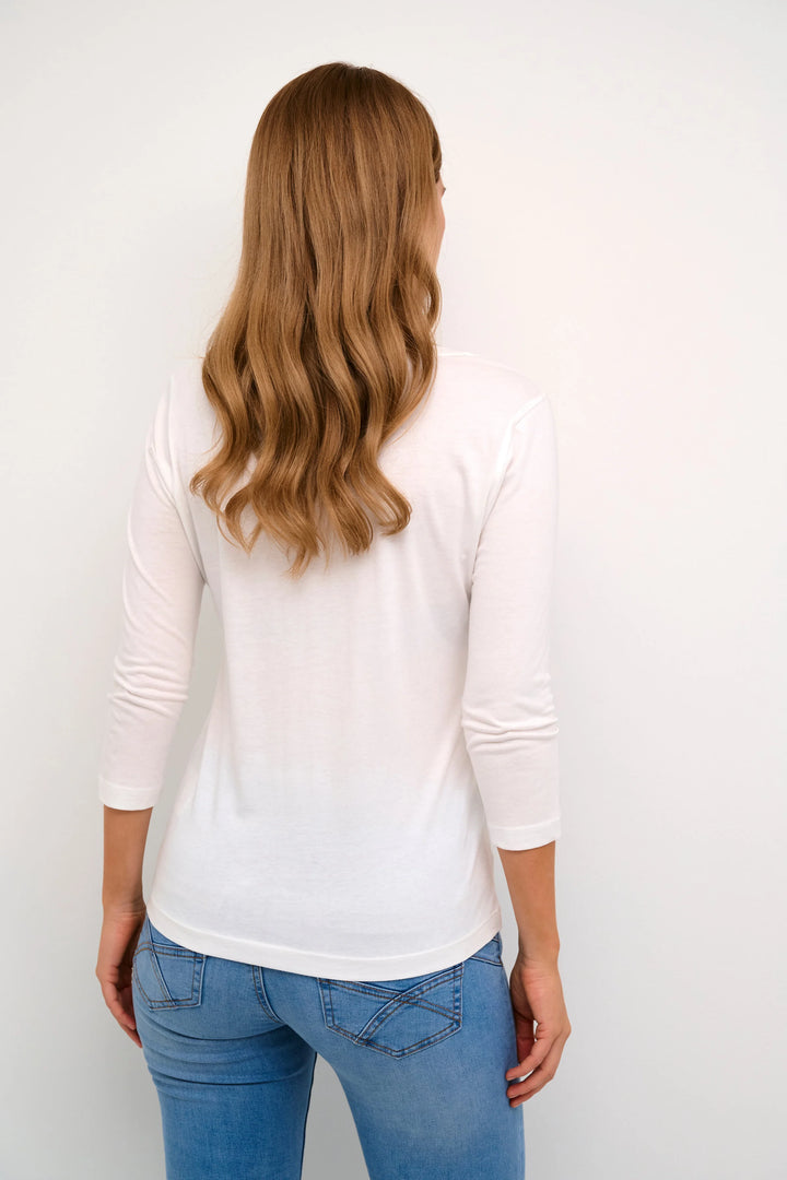 CRNAIA 3/4 SLEEVE SHIRT "Snow White"