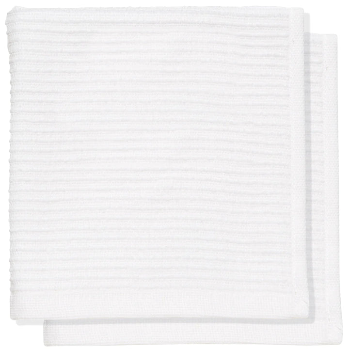 DANICA SET OF 2 RIPPLE DISHCLOTH WHITE