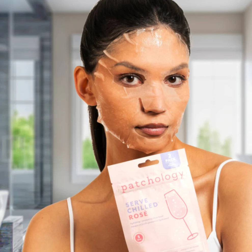 SERVE CHILLED ROSE HYDRATING SHEET MASKS - 2 PACK