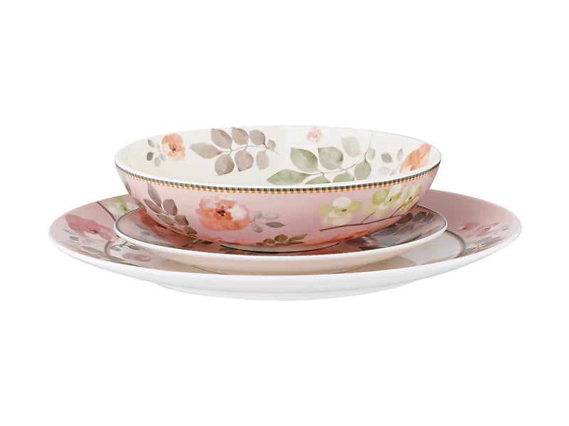 Maxwell & Williams Arcadia Coupe Dinner Set Pink 12pc